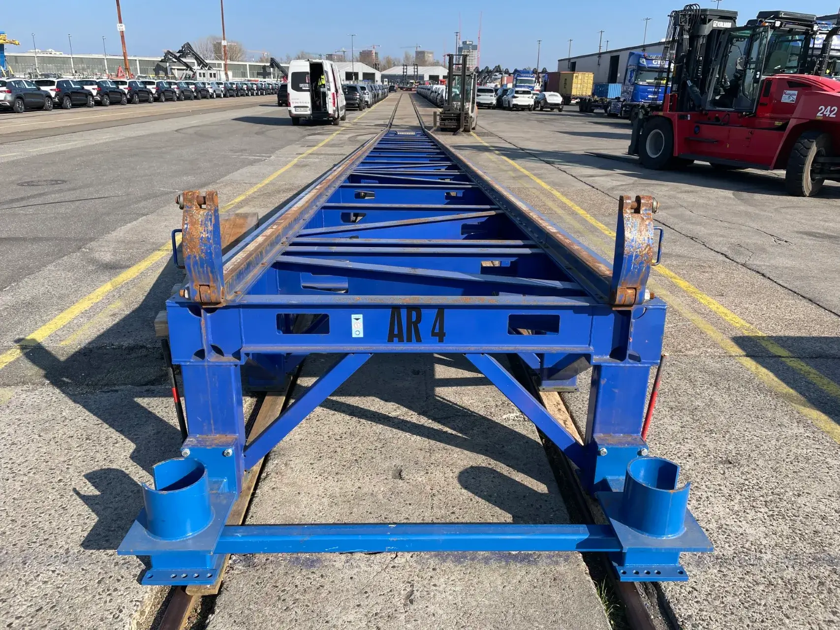 Hhla Unikai Bahn Verladerampe Fahrzeuge