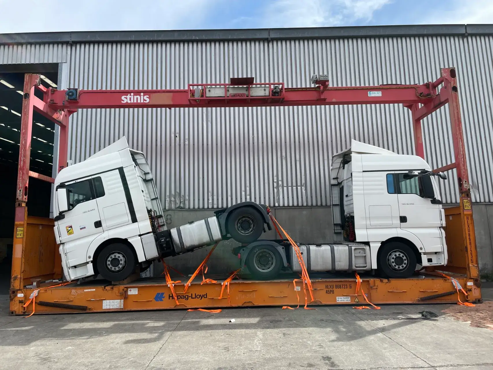 Hhla Unikai Packen Laschen Trucks